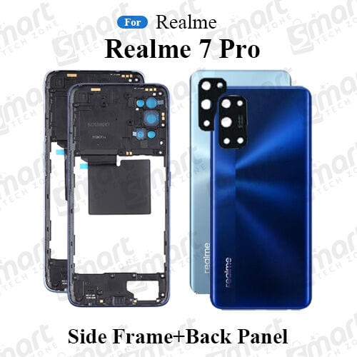 For Realme 7 Pro Full Body Housing ( Side Frame + Back Panel With Camera Glass )