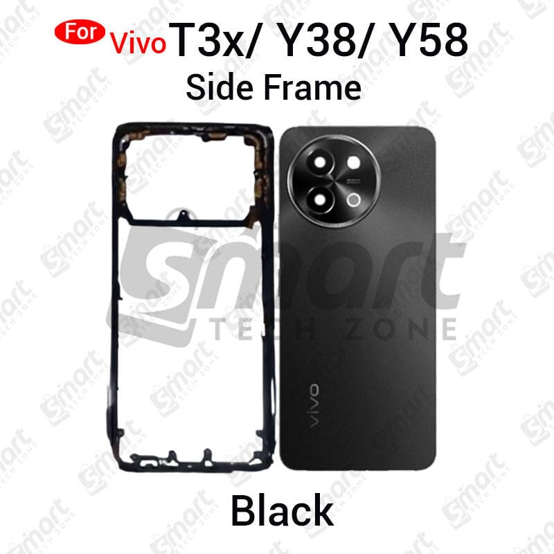 Vivo T3x Y38 Y58 Full Body Housing With Camera Glass (LCD Frame, Side/Middle Frame, Back Panel/Backshell)