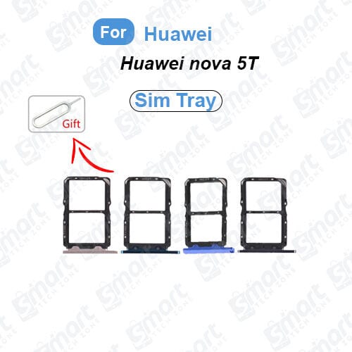 Huawei Nova 5T (YAL-L21, YAL-L61, YAL-L71, YAL-L61D) Sim Tray and SD Card Slot with Ejector Pin