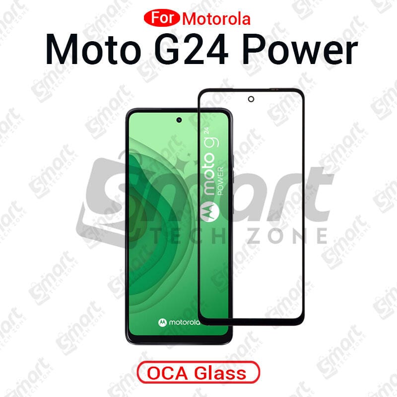 For Motorola Moto G24 Power LCD Display Touch Screen Front Glass Lens + Lamination OCA