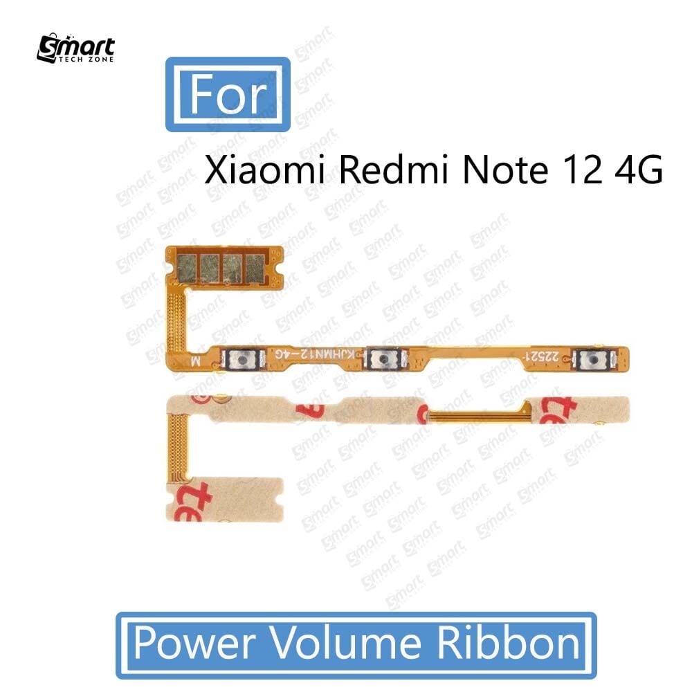 Switch Power ON OFF Key Volume Button Ribbon Flex Cable For Xiaomi Redmi Note 12 4G
