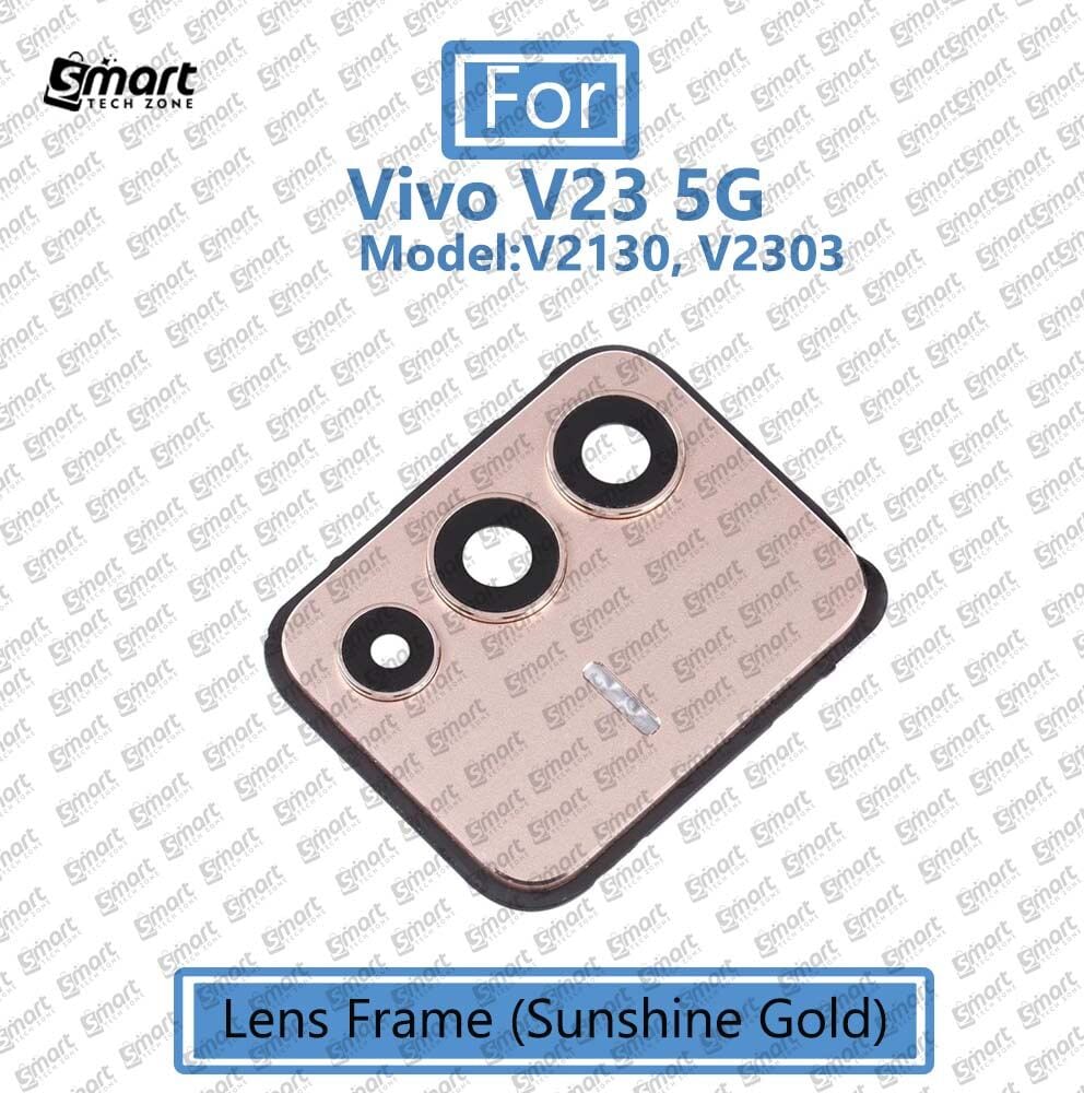 For Vivo V23 (Model:V2130, V2303) Main Camera  Glass Lens Frame Replacement Part (Not Tempered Camera Glass Protector)