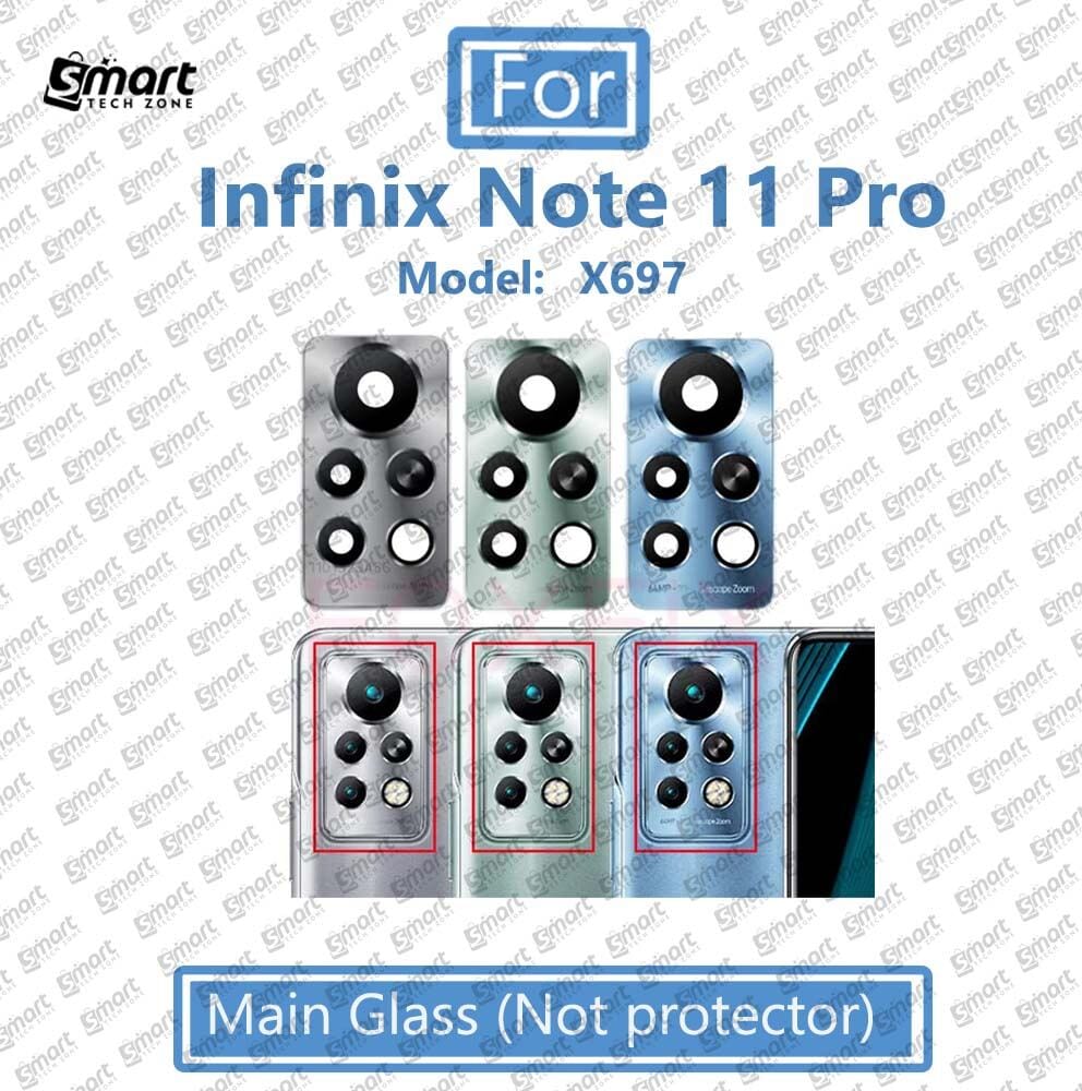 For Infinix Note 11 Pro X697 Main Camera  Glass Lens Frame Replacement Part (Not Tempered Camera Glass Protector)