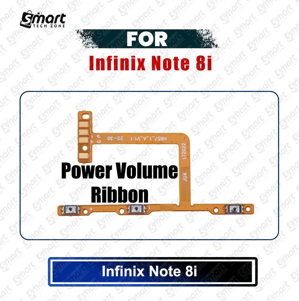 Infinix Note 8i (X683) Power on / off Switch Button Side Volume Up Down Buttons Flex Cable Replacement Parts