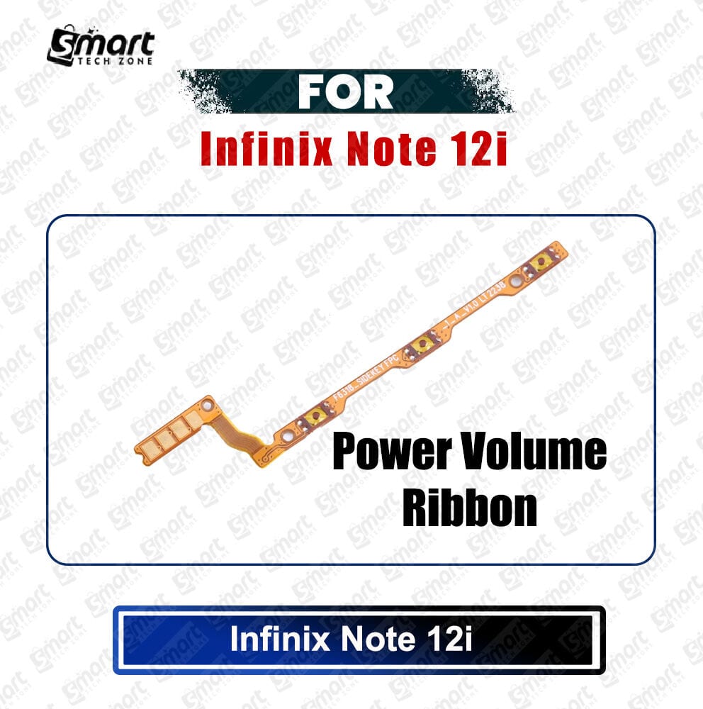 Infinix Note 12i Power on / off Switch Button Side Volume Up Down Buttons Flex Cable Replacement Parts