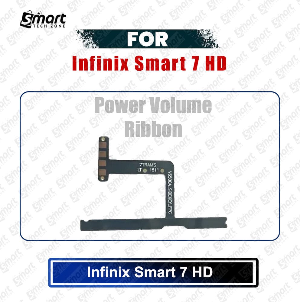 Infinix Smart 7 HD (X6516) Power on / off Switch Button Side Volume Up Down Buttons Flex Cable Replacement Parts