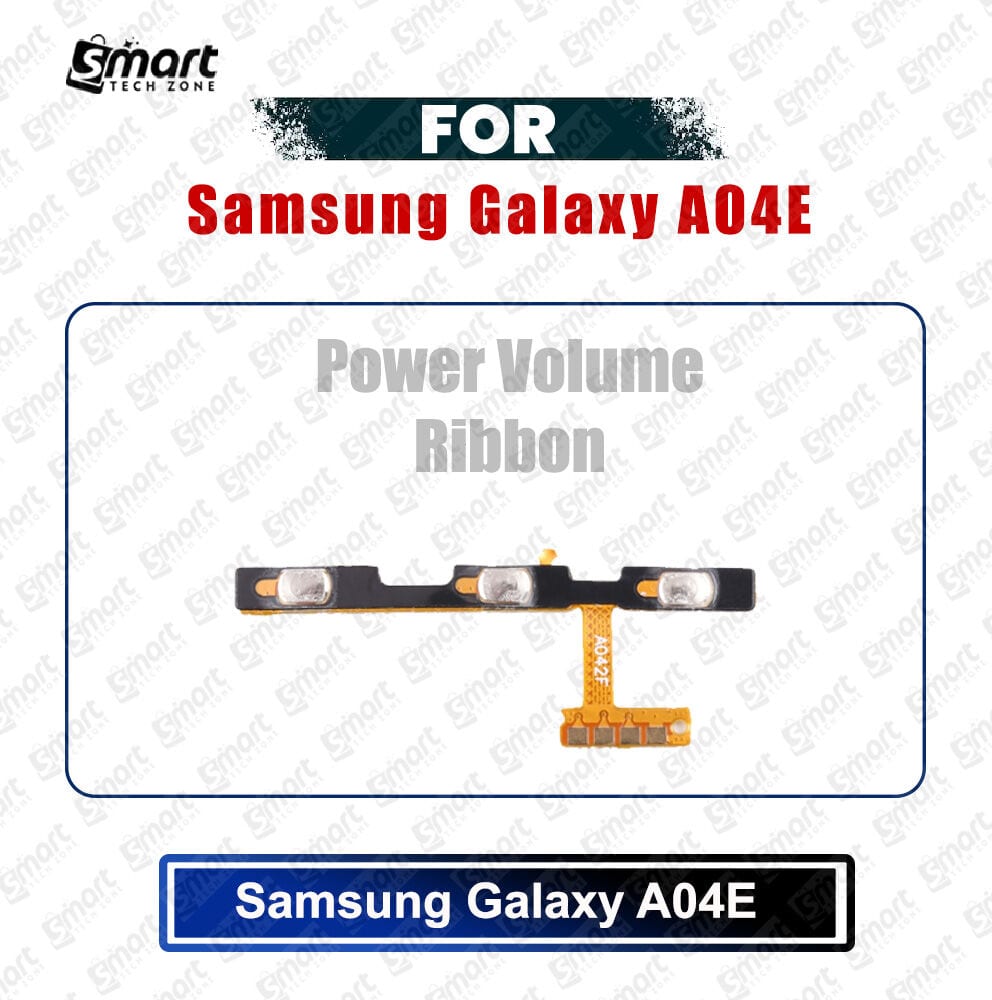 Samsung Galaxy A04E (SM-A042F, SM-A042F/DS, SM-A042M, SM-A042M/DS) Power on / off Switch Button Side Volume Up Down Buttons Flex Cable Replacement Parts