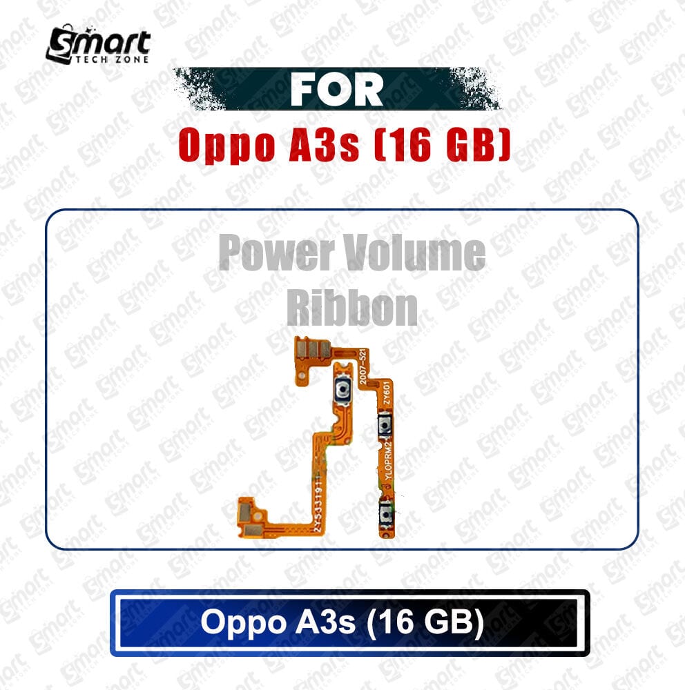 Oppo A3s (16 GB) Power on / off Switch Button Side Volume Up Down Buttons Flex Cable Replacement Parts