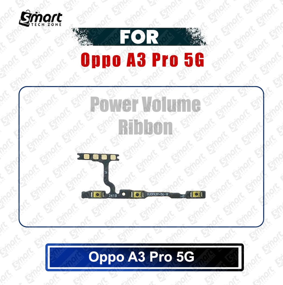 Oppo A3 Pro 5G Power on / off Switch Button Side Volume Up Down Buttons Flex Cable Replacement Parts