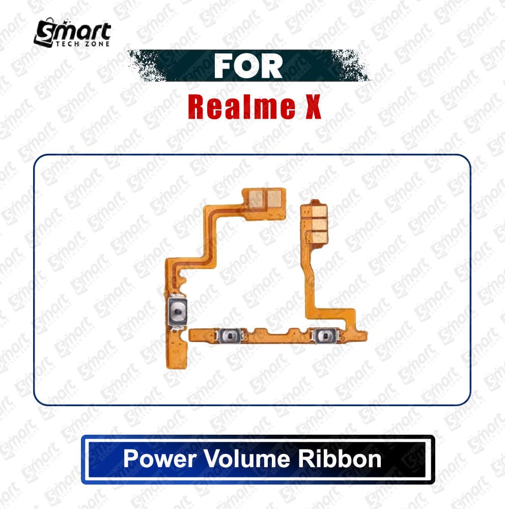Realme X (RMX1901, RMX1903) Power on / off Switch Button Side Volume Up Down Buttons Flex Cable Replacement Parts