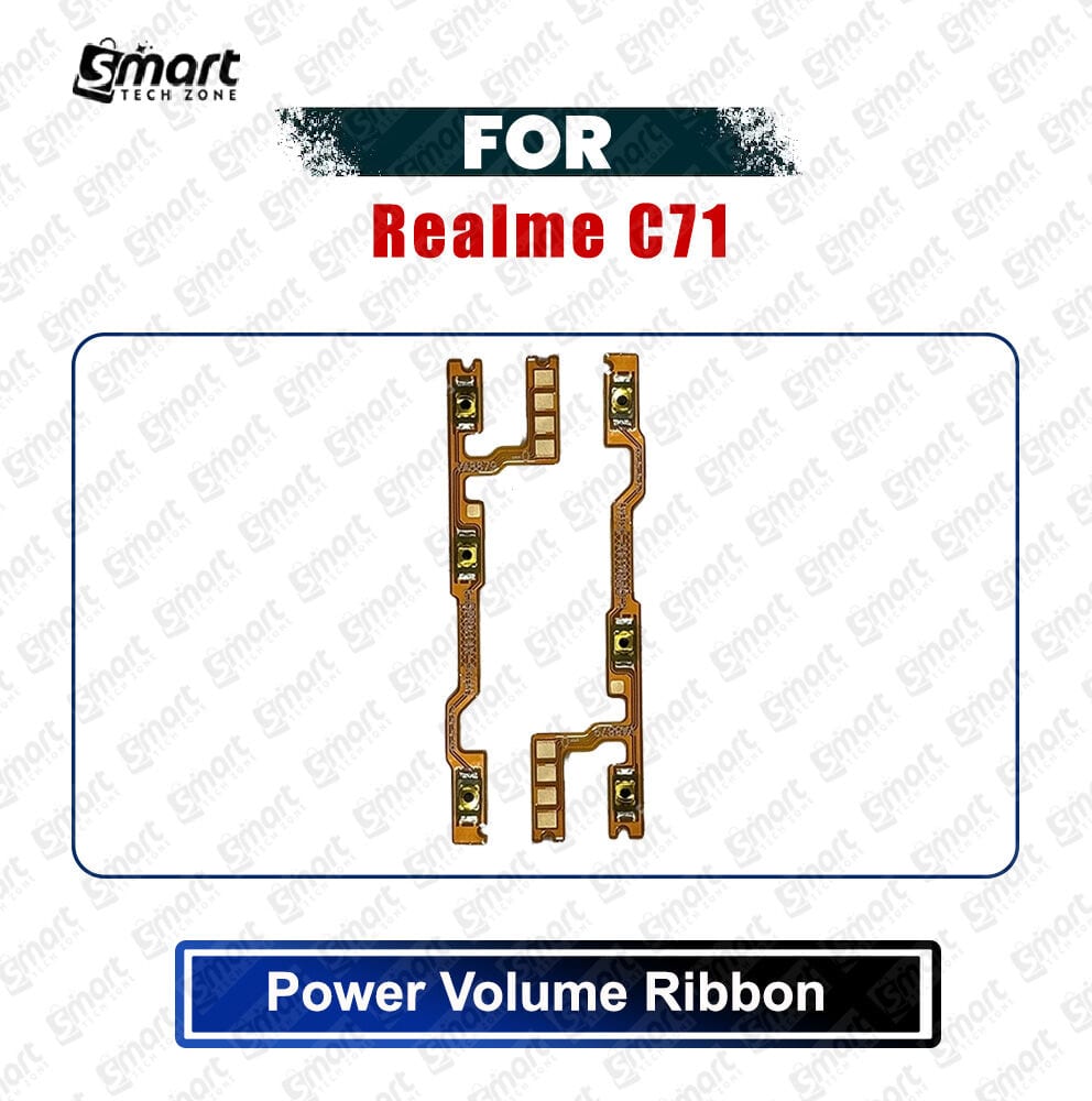 Realme C71 (RMX5303) Power On/Off Switch Button Side Volume Up Down Buttons Flex Cable Replacement Parts