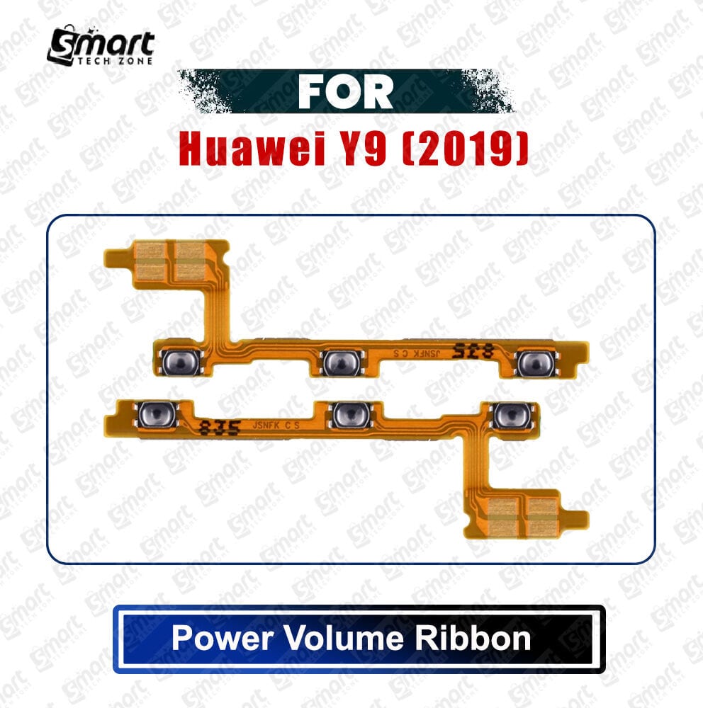 Huawei Y9 (2019) (JKM-LX1, JKM-LX2, JKM-LX3, JKM-AL00, JKM-TL00, JKM-AL00a, JKM-AL00b) Power On/Off Switch Button Side Volume Up Down Buttons Flex Cable Replacement Parts