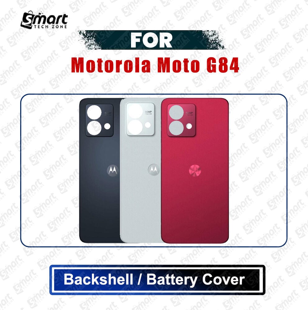 Motorola Moto G84 (XT2347, XT2347-1, XT2347-2) Back Panel/Backshell/Battery Cover Casing With Logo Without Camera Glass -All Colors Available Replacement Parts