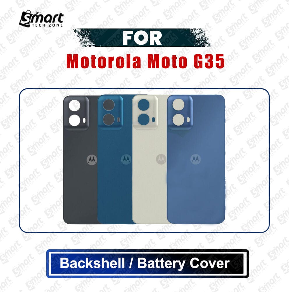 Motorola Moto G35 (XT2433-5) Back Panel/Backshell/Battery Cover Casing With Logo Without Camera Glass -All Colors Available Replacement Parts