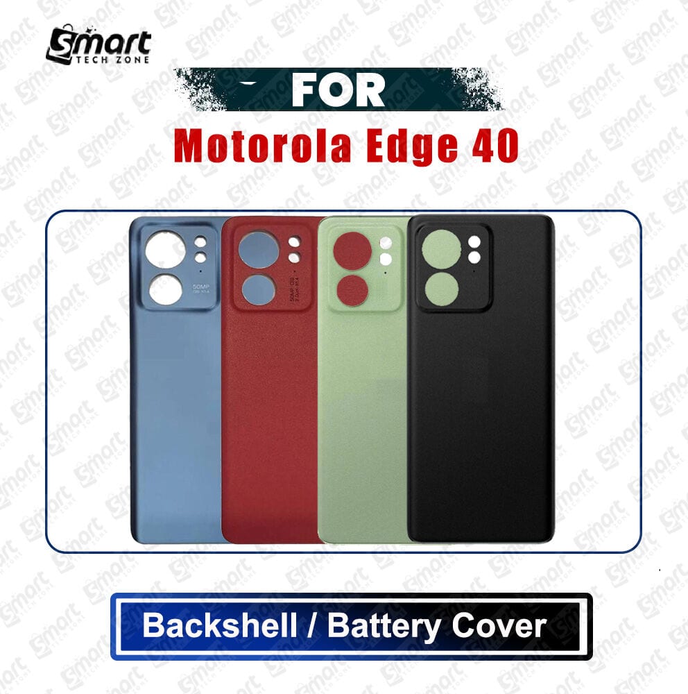 Motorola Edge 40 (XT2303-2) Back Panel/Backshell/Battery Cover Casing With Logo Without Camera Glass -All Colors Available Replacement Parts