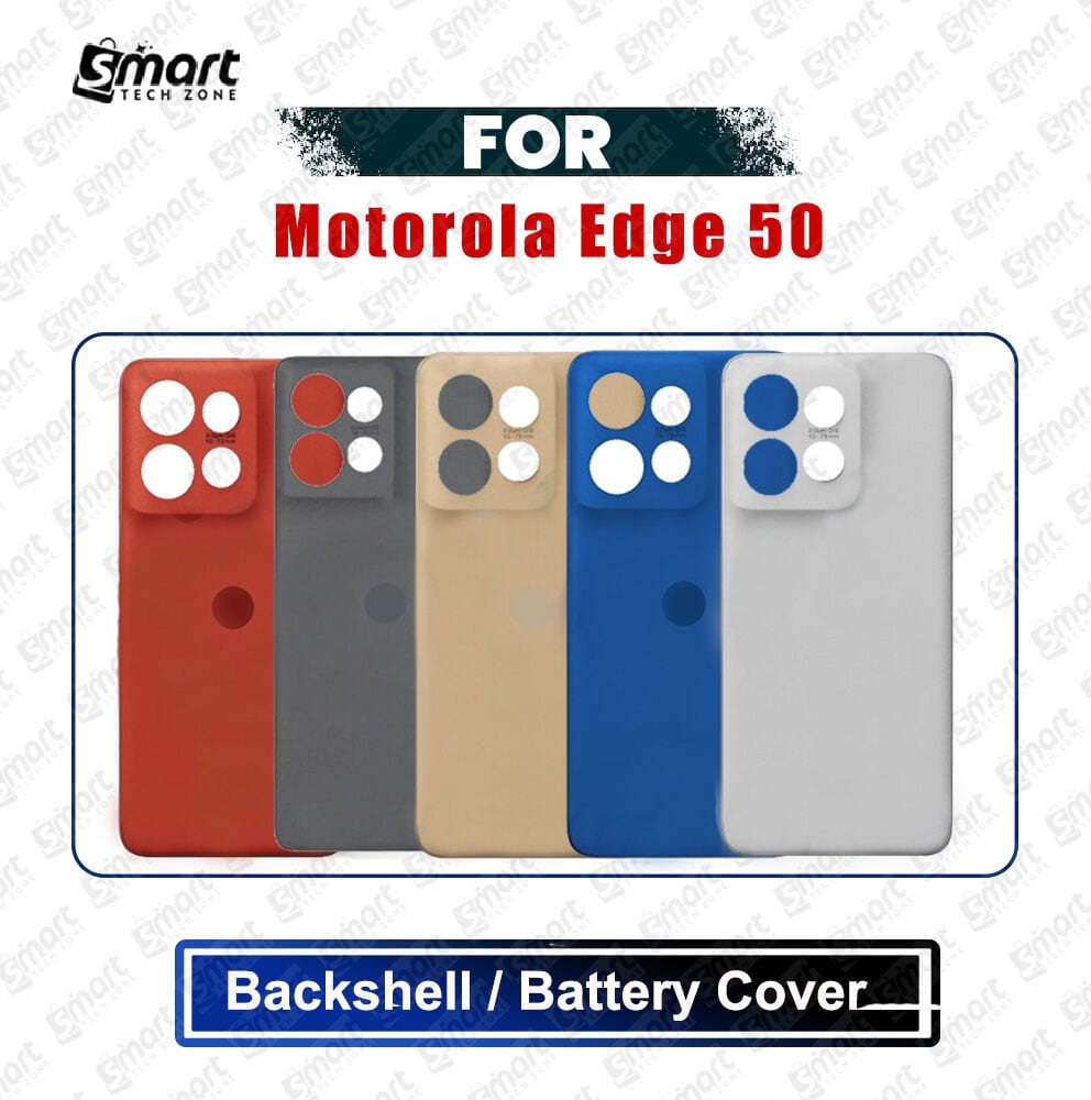 Motorola Edge 50 (XT2407-1) Back Panel/Backshell/Battery Cover Casing With Logo Without Camera Glass -All Colors Available Replacement Parts