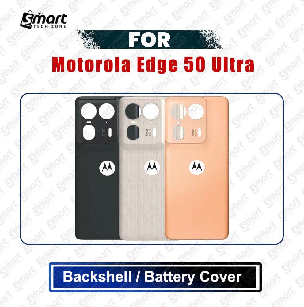 Motorola Edge 50 Ultra Back Panel/Backshell/Battery Cover Casing With Logo Without Camera Glass -All Colors Available Replacement Parts