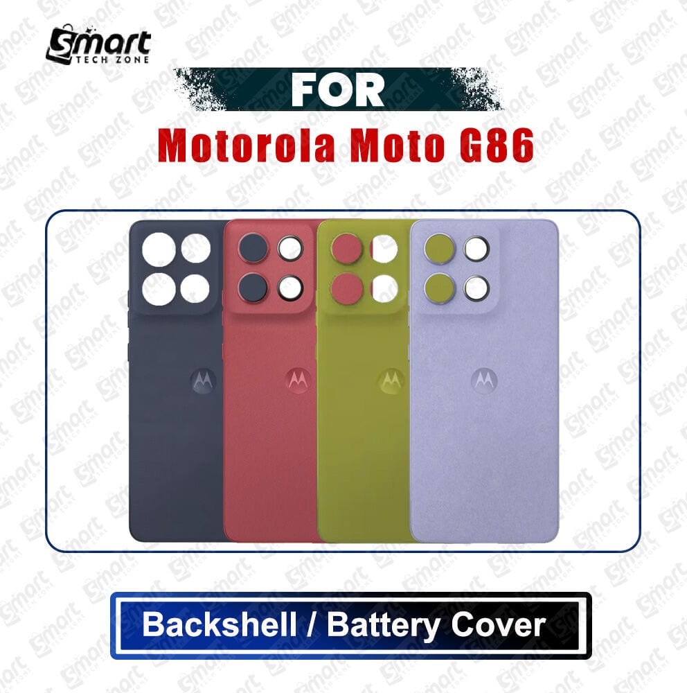 Motorola Moto G86 (XT2527-2) Back Panel/Backshell/Battery Cover Casing With Logo Without Camera Glass -All Colors Available Replacement Parts