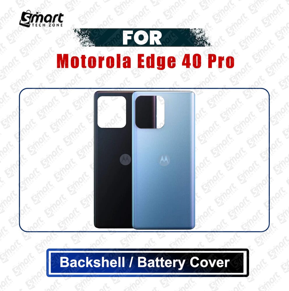 Motorola Edge 40 Pro Back Panel/Backshell/Battery Cover Casing With Logo Without Camera Glass -All Colors Available Replacement Parts