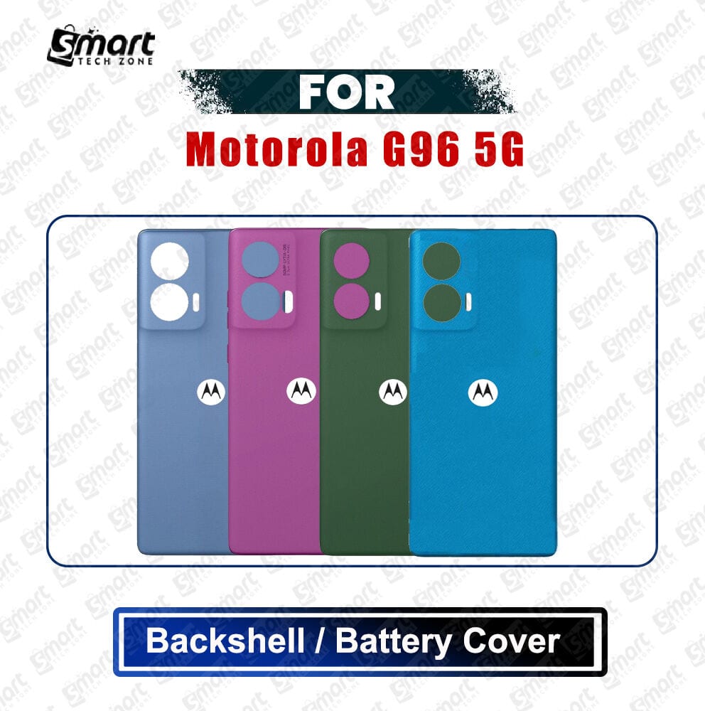 Motorola G96 5G Back Panel/Backshell/Battery Cover Casing With Logo Without Camera Glass -All Colors Available Replacement Parts