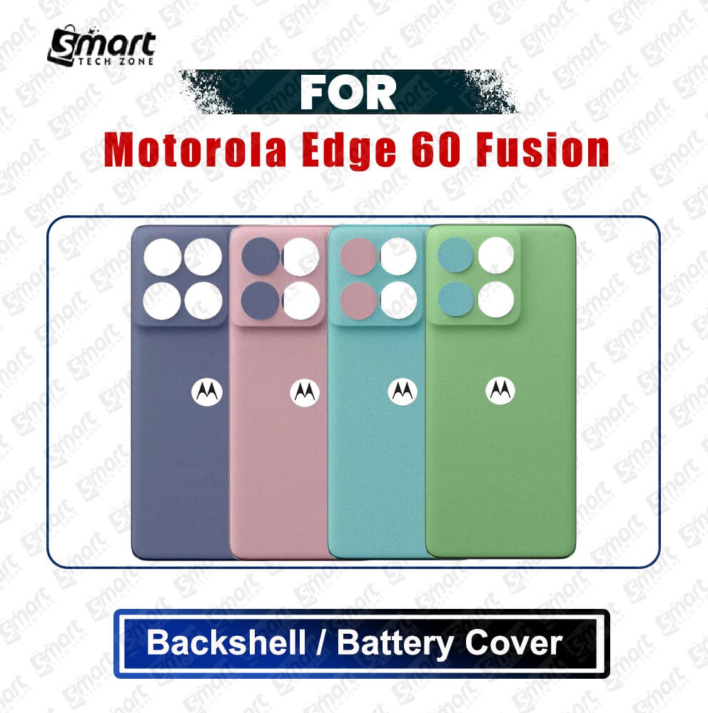 Motorola Moto Edge 60 Fusion (XT2503-4) Back Panel/Backshell/Battery Cover Casing With Logo Without Camera Glass -All Colors Available Replacement Parts