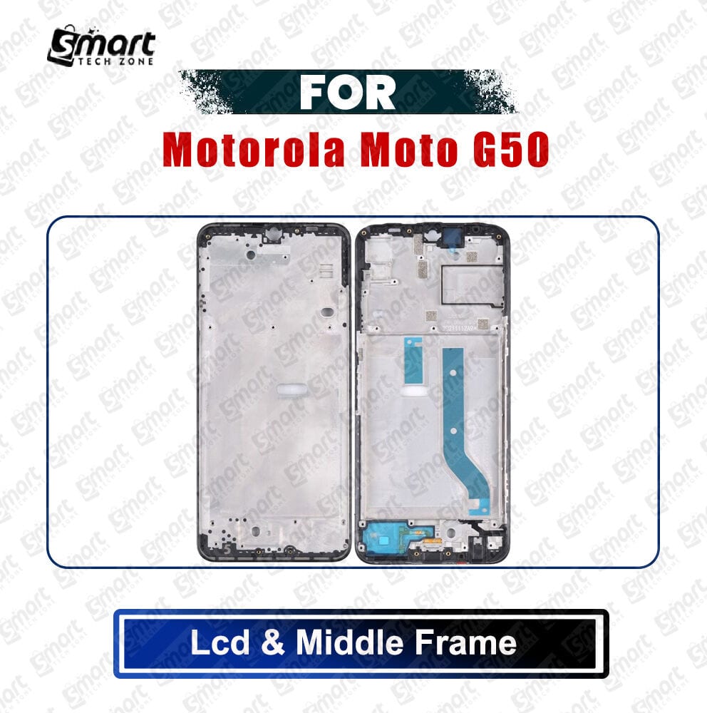 Motorola Moto G50 (XT2137-1, XT2137-2) Front LCD Frame Middle Chassis Housing Replacement Parts