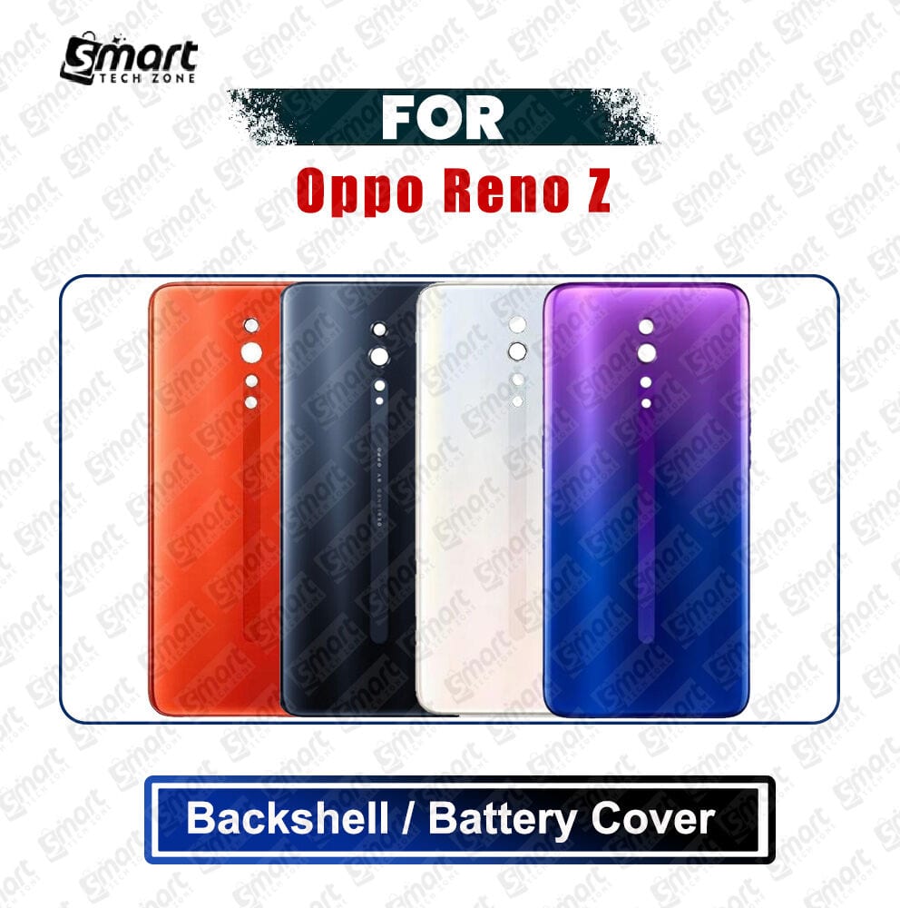 Oppo Reno Z Back Panel 100% Glass | Battery Cover Back Shell Casing With Logo | Without Camera Glass | Black / Orange / White / Purple | PCDM10 CPH1979 | Exact Fit