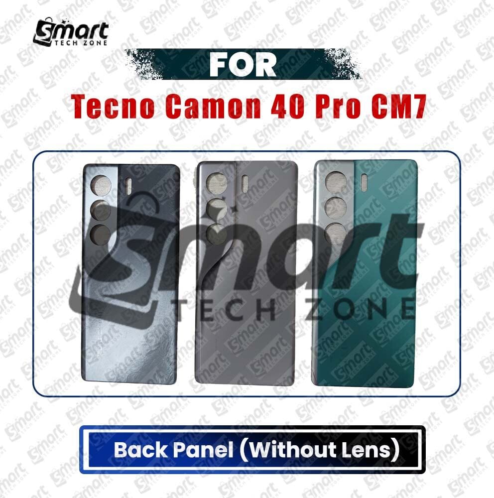 For Tecno Camon 40 Pro CM7 Back Panel/Backshell/Battery Cover Casing With Logo Without Camera Glass -All Colors Available Replacement Parts