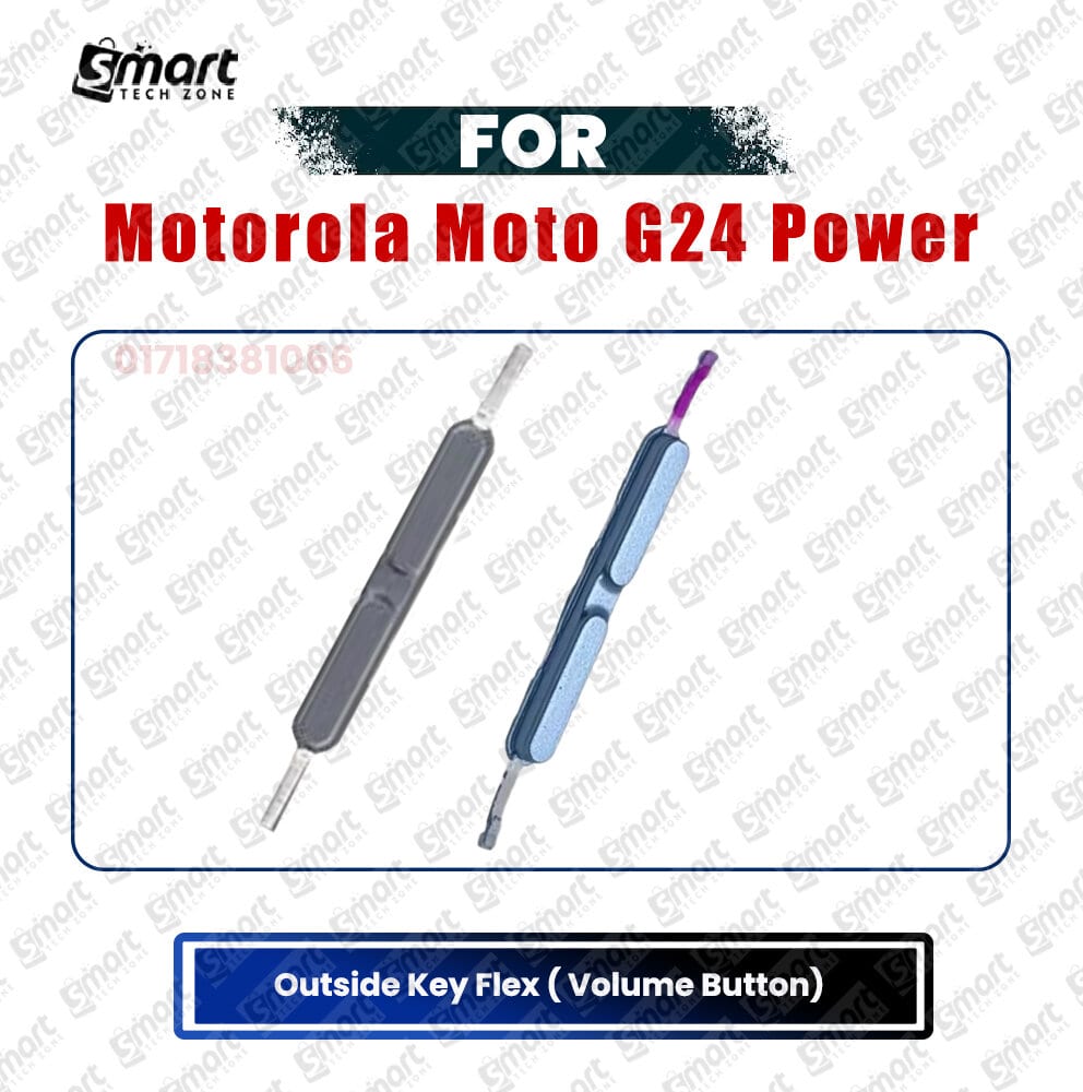 Volume Button Out Side Key For Motorola Moto G24 Power  External Side Button