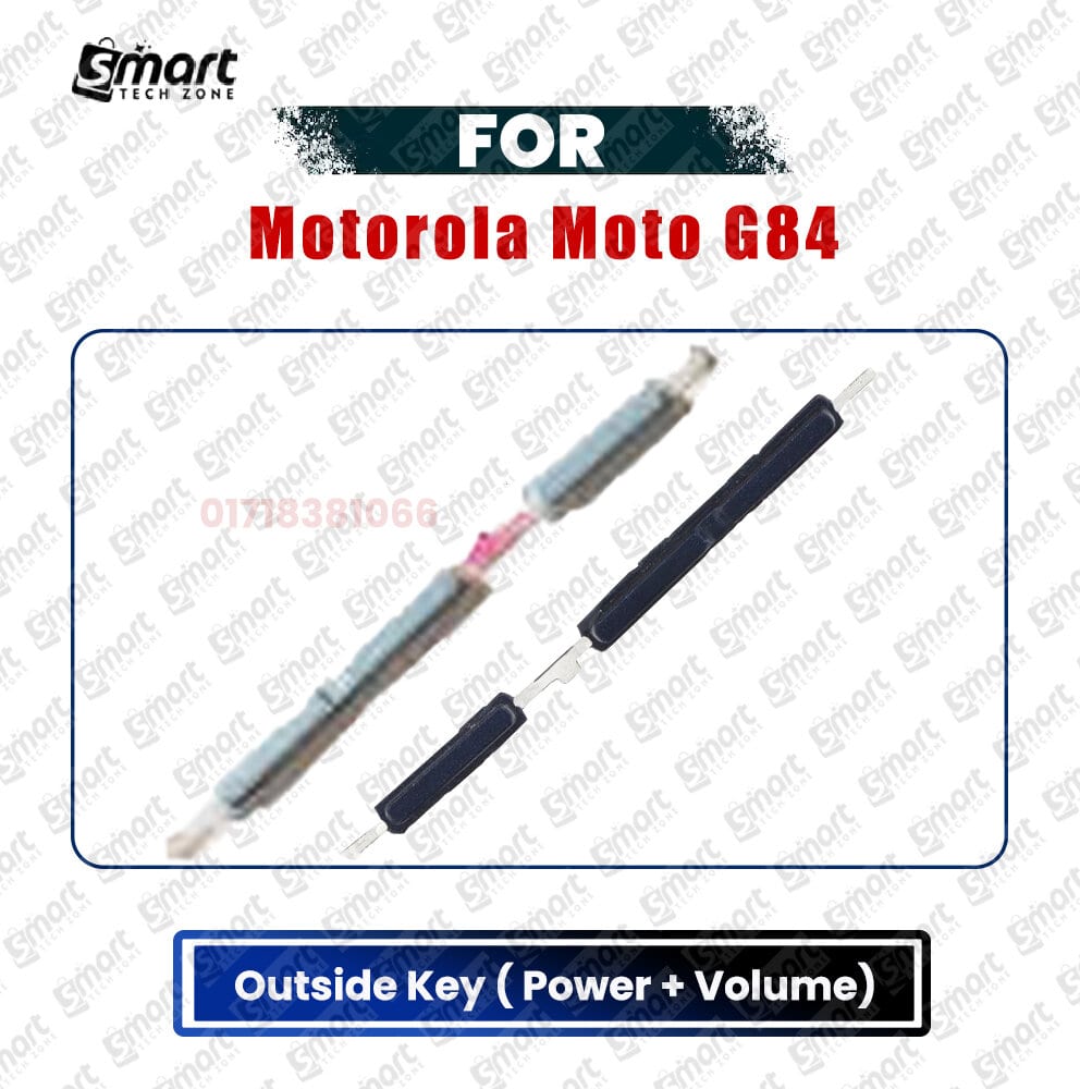 Power Volume Button Out Side Key For Motorola Moto G84 External Side Button