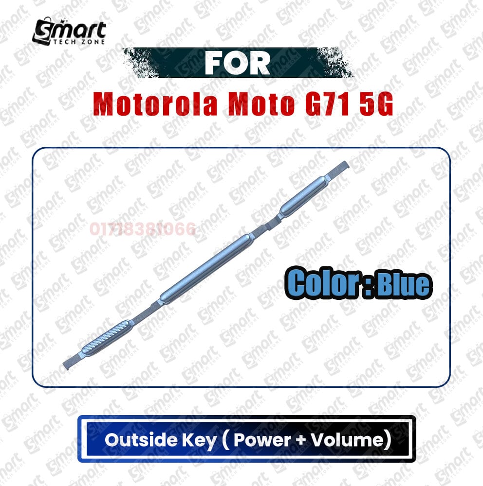 Power Volume Button Out Side Key For Motorola Moto G71 5G External Side Button