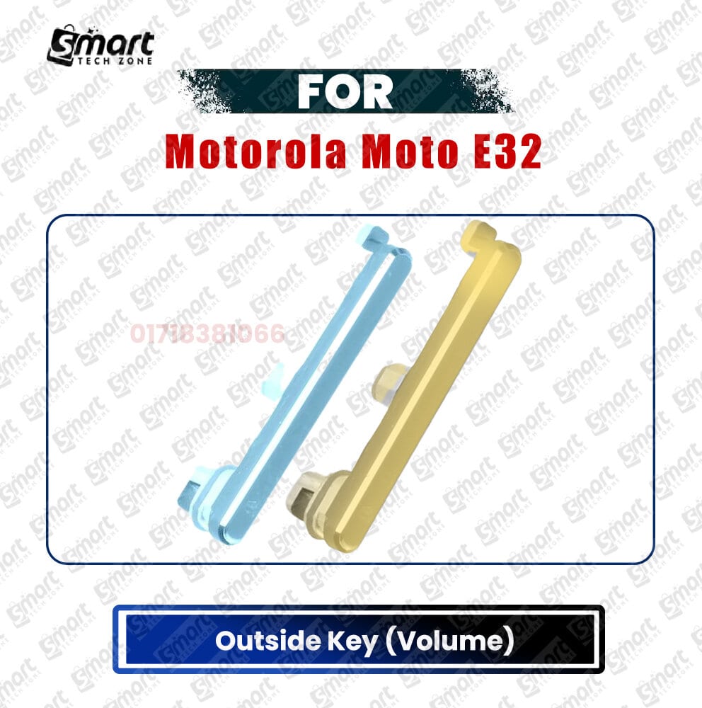 Volume Button Out Side Key for Motorola Moto E32 External Side Button