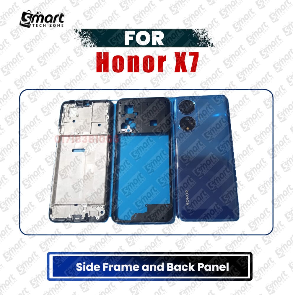 For Honor X7 Full Body Housing (Back Panel + Side Frame + Lcd Frame) Repair Parts Casing