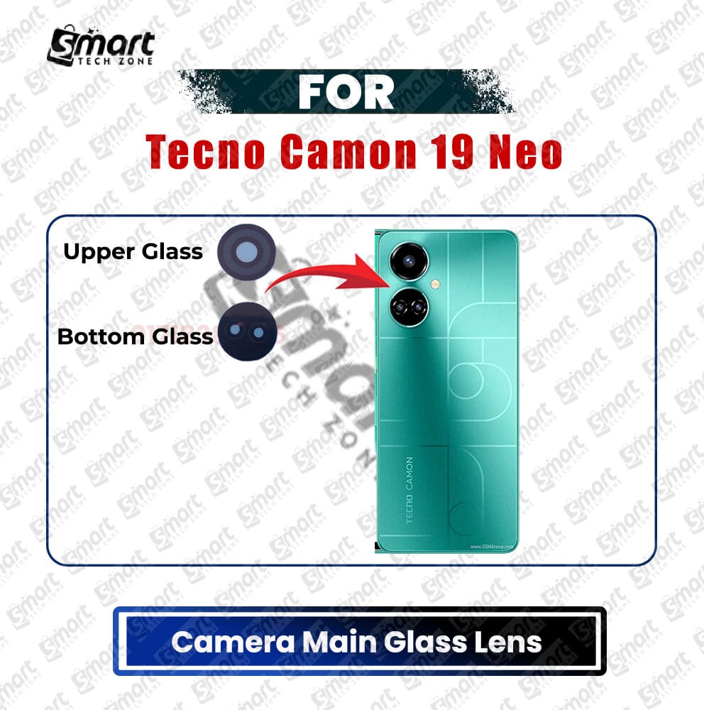 Camera Main Glass Lens for Tecno Camon 19 Neo Replacement Part (Not Tempered Camera Glass Protector)