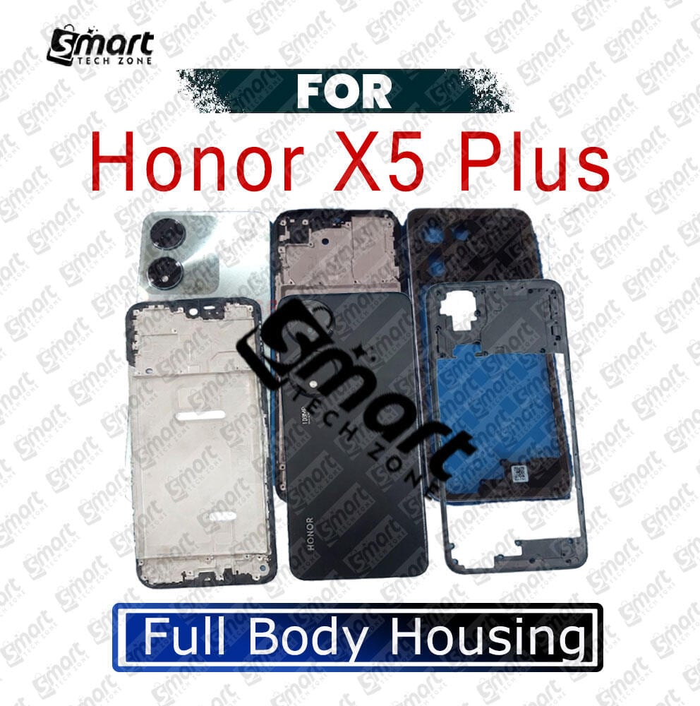 Full Body Housing For Honor X5 Plus Front LCD Frame Panel, Middle Bezel Frame and Back Panel