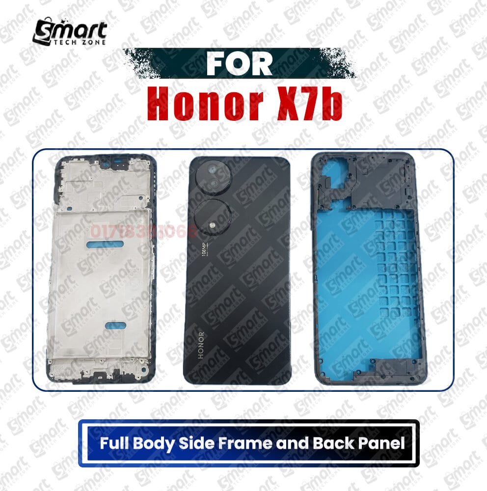 For Honor X7b Full Body Housing (Back Panel + Side Frame + Lcd Frame) Repair Parts Casing