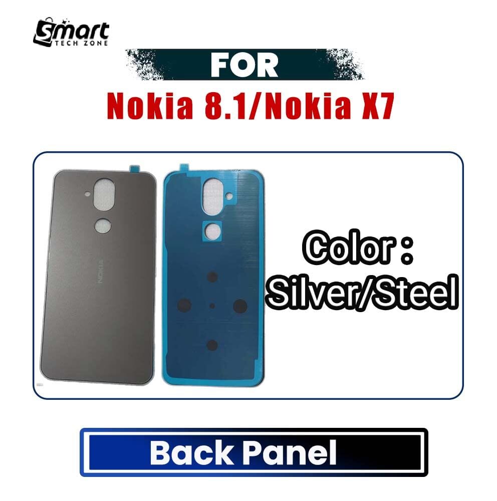 Nokia 8.1 / Nokia X7 Back Panel Glass | Battery Door Back Shell Replacement | TA-1099 TA-1113 TA-1115 TA-1119 TA-1121 TA-1128 TA-1131 | Exact Fit