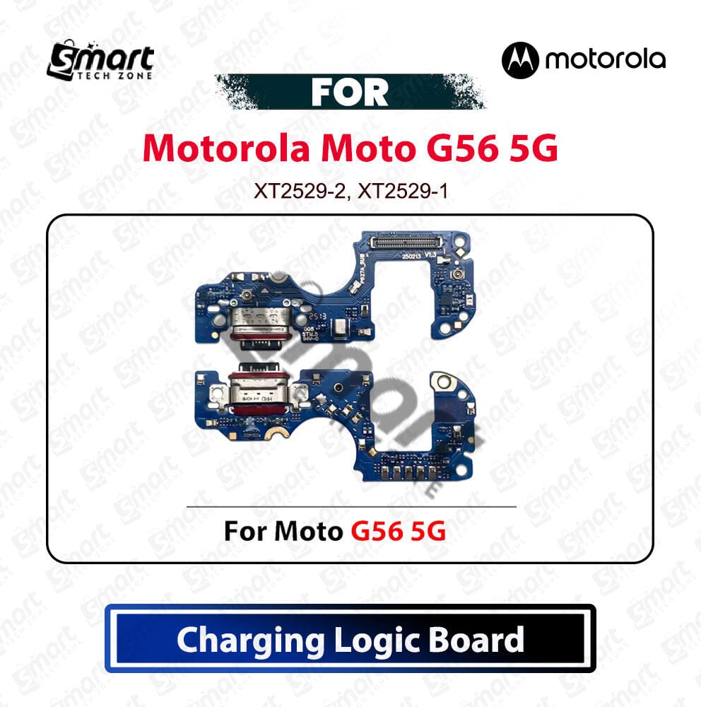 Motorola Moto G56 5G Charging Logic Board Charging Port USB Plug PCB Dock Connector Replacement Spare Repair Part XT2529-2, XT2529-1