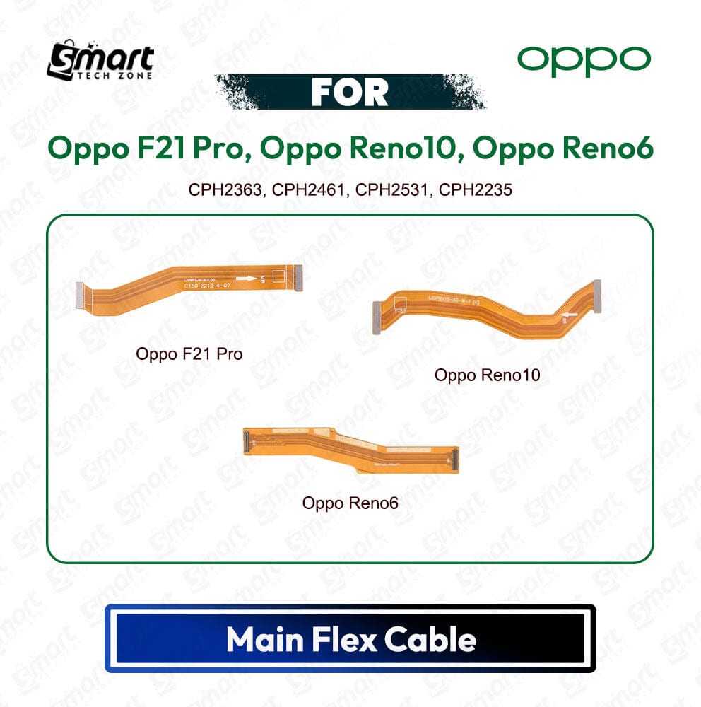 Oppo F21 Pro, Oppo Reno10, Oppo Reno6 Main Board Motherboard Connector Flex Cable PCB Board Repair Spare Part Replacement | CPH2363, CPH2461, CPH2531, CPH2235