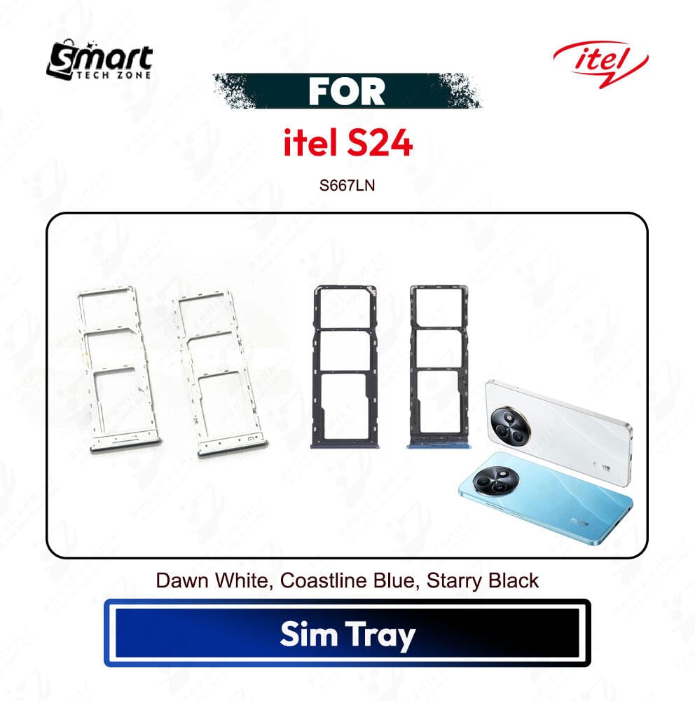 itel S24 Sim Tray Micro SD Card Slot Replacement Part (S667LN)