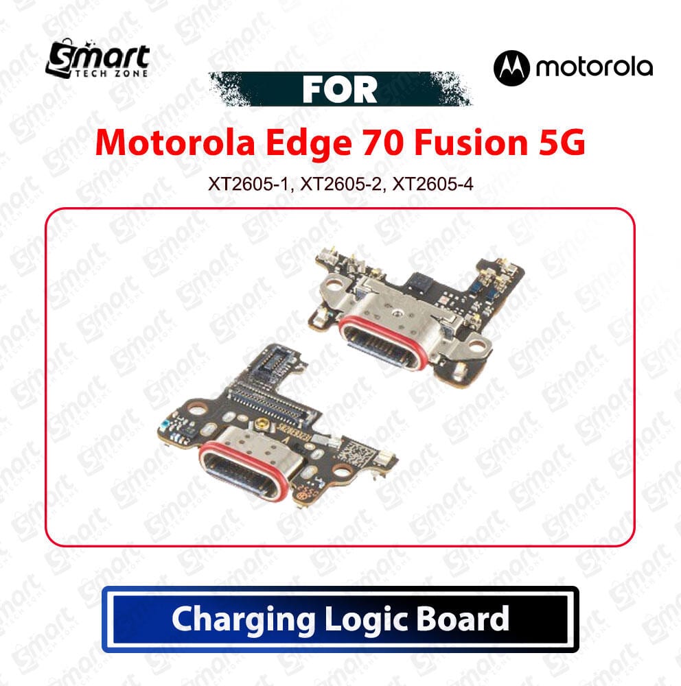 Motorola Edge 70 Fusion 5G Charging Logic Board Charging Port USB Plug PCB Dock Connector Replacement Spare Repair Part For XT2605-1, XT2605-2, XT2605-4