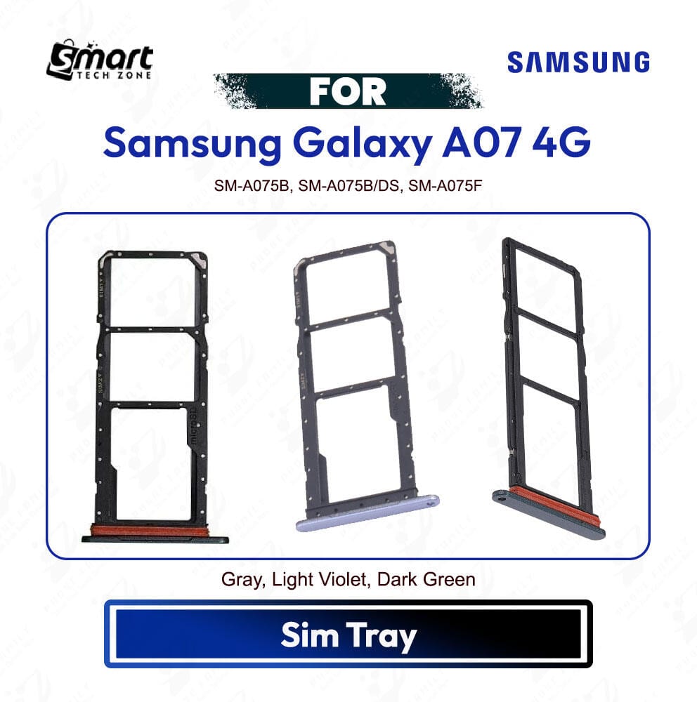 Samsung Galaxy A07 4G Sim Tray Micro SD Card Slot Replacement Part | SM-A075B, SM-A075B/DS, SM-A075F