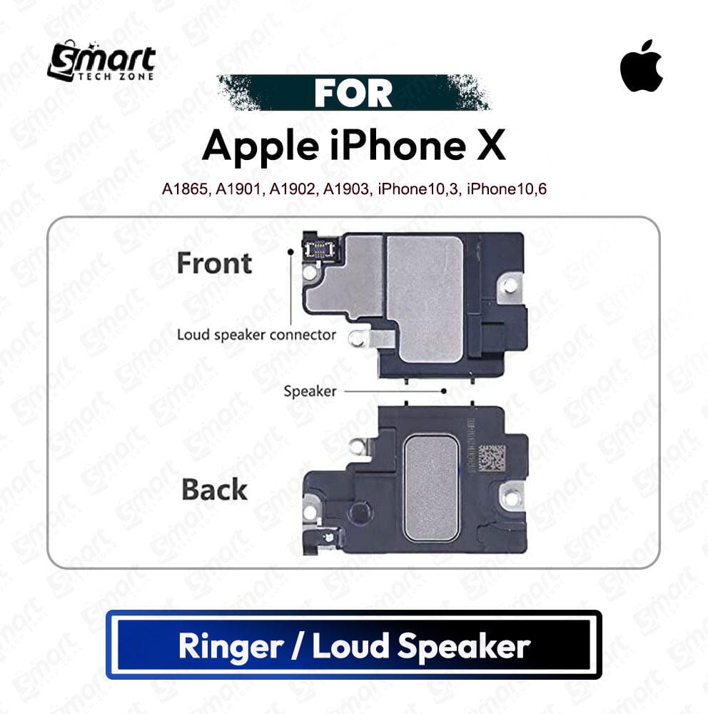 Apple iPhone X Loud Speaker Ringer Buzzer Module Sound Speaker Repair Replacement Spare Part High Quality (A1865, A1901, A1902, A1903, iPhone10,3, iPhone10,6)