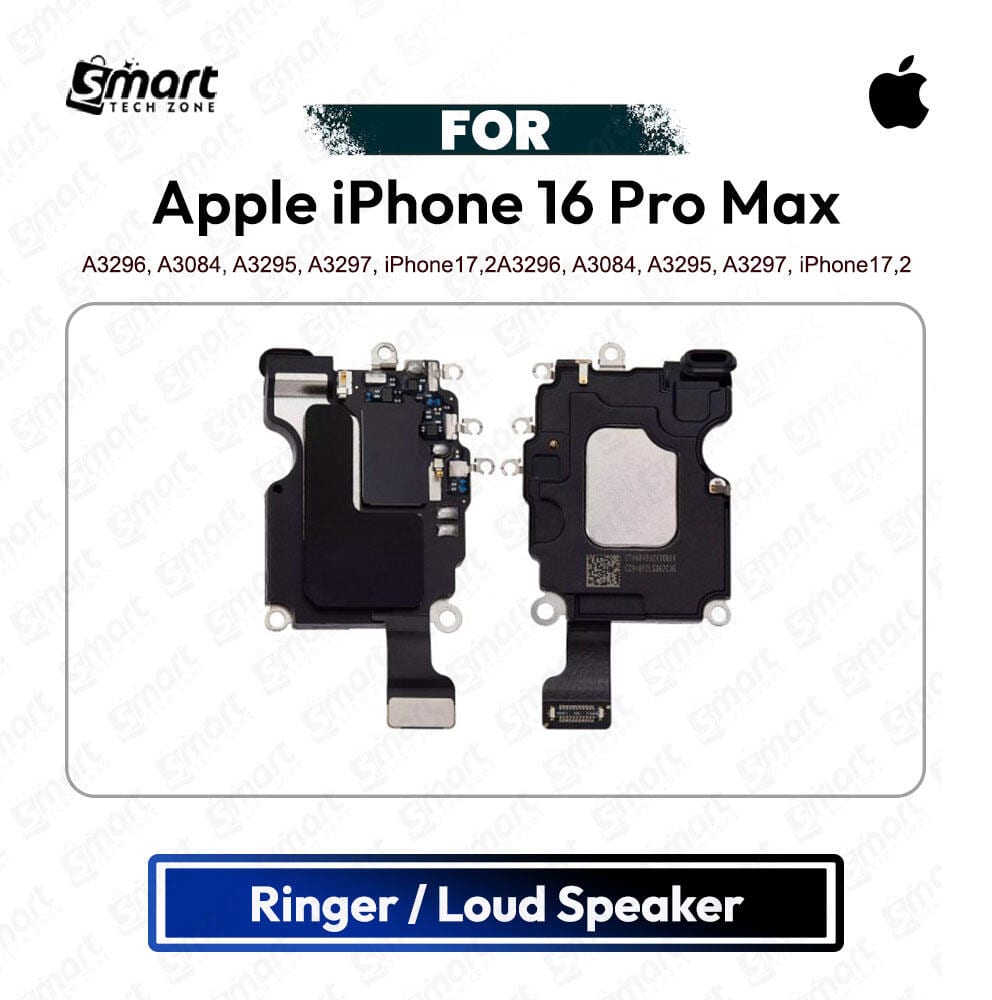Apple iPhone 16 Pro Max Loud Speaker Ringer Buzzer Module Sound Speaker Repair Replacement Spare Part High Quality (A3296, A3084, A3295, A3297, iPhone17,2)