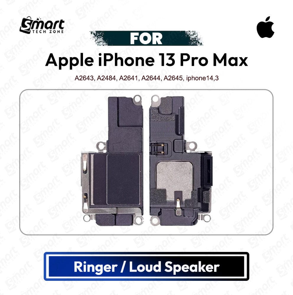 Apple iPhone 13 Pro Max Loud Speaker Ringer Buzzer Module Sound Speaker Repair Replacement Spare Part High Quality (A2643, A2484, A2641, A2644, A2645, iphone14,3)
