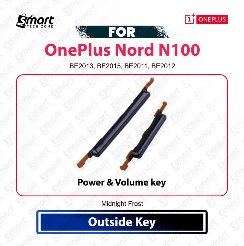OnePlus Nord N100 Power On Off, Volume Up Down Button Side Key, Outside Key Replacement Repair Spare Part For BE2013, BE2015