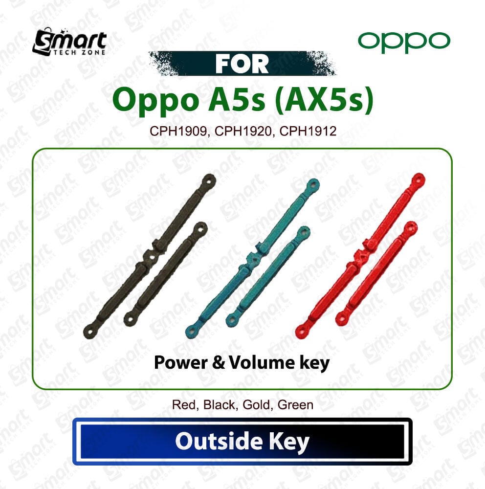 Oppo A5s (AX5s) Power On Off, Volume Up Down Button Side Key, Outside Key Replacement Repair Spare Part  For CPH1909, CPH1920, CPH1912