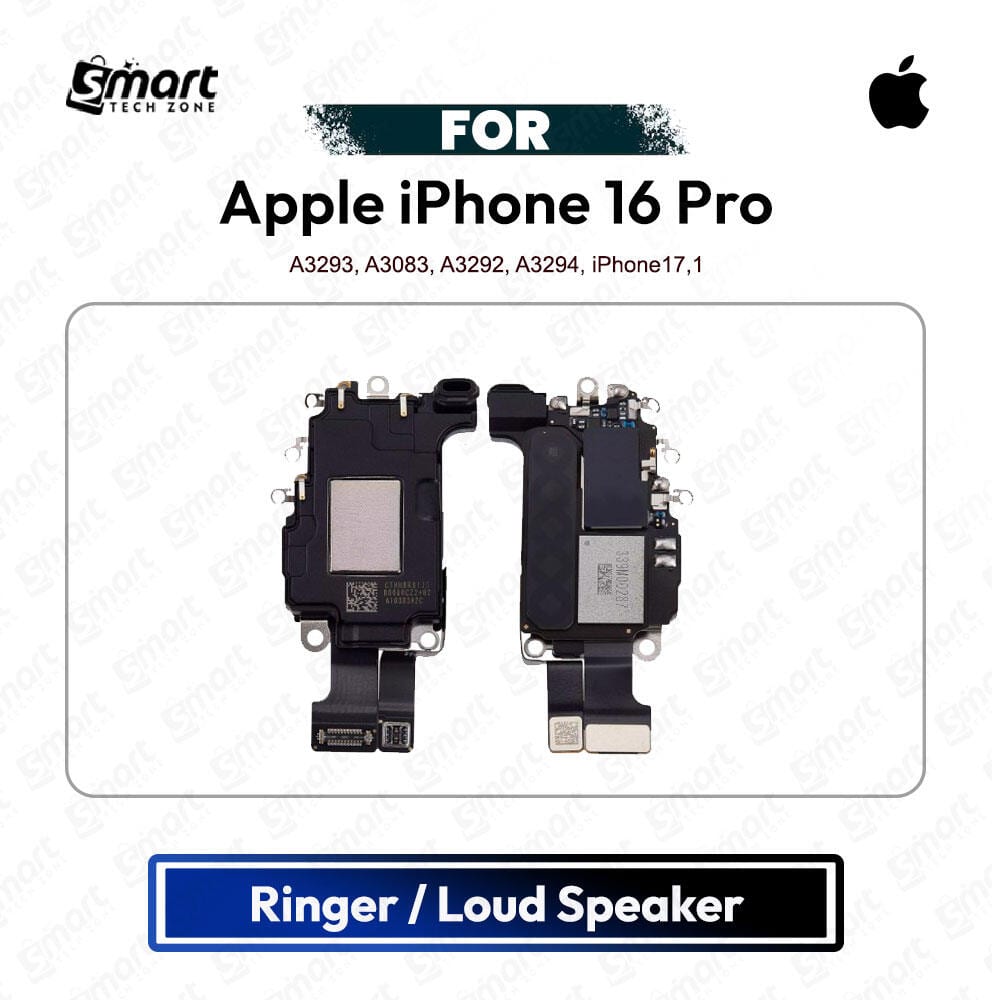 Apple iPhone 16 Pro Loud Speaker Ringer Buzzer Module Sound Speaker Repair Replacement Spare Part High Quality (A3293, A3083, A3292, A3294, iPhone17,1)
