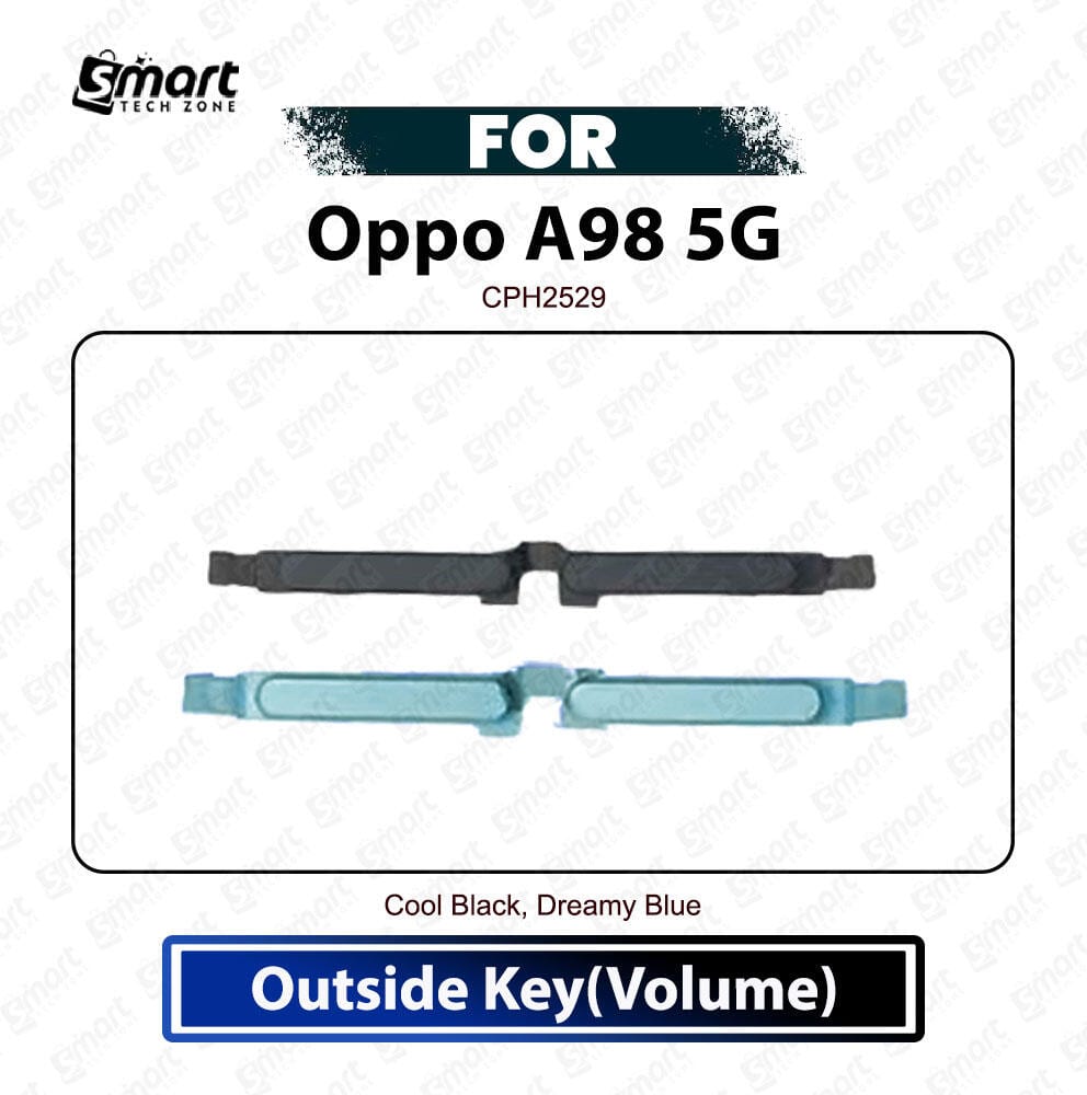Oppo A98 5G External Side Keys - Volume Up Down Outside Key Replacement Repair Spare Parts CPH2529