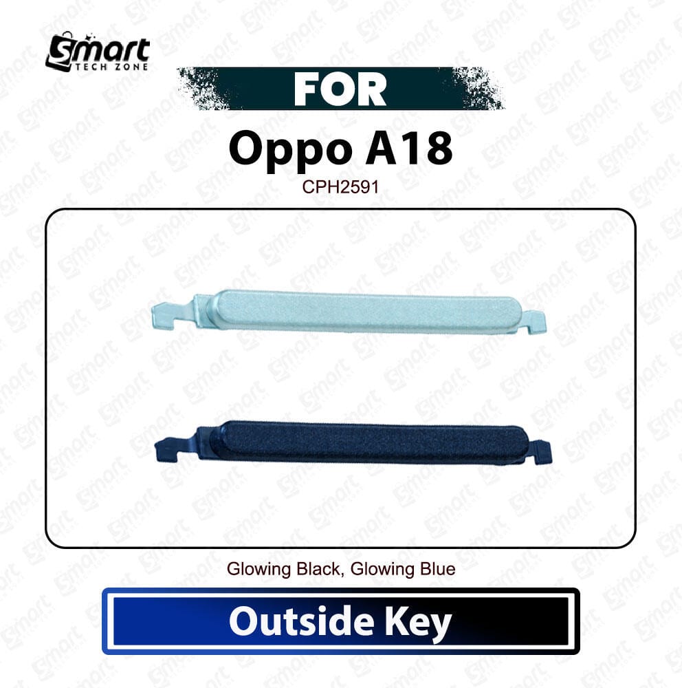 Oppo A18 External Side Keys - Volume Up Down Outside Key Replacement Repair Spare Parts CPH2591